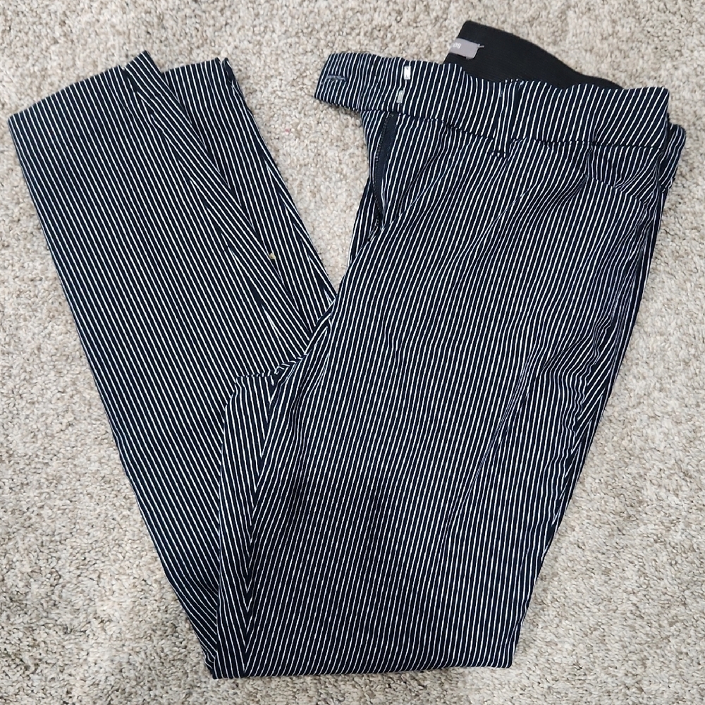 Maurices Navy Pinstripe Dress Pants